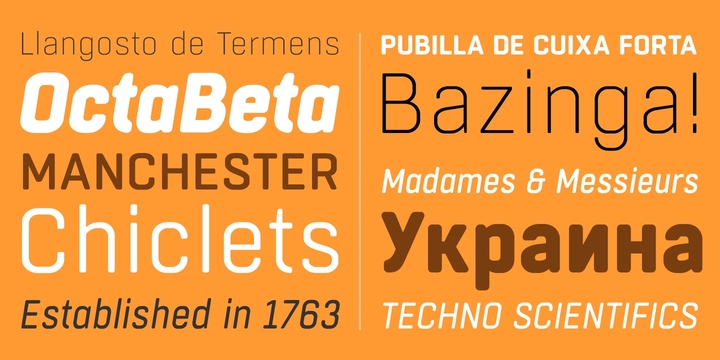 Ejemplo de fuente Boxed Round Bold Italic